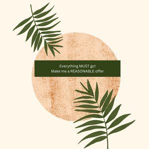 EVERYTHING MUST GO!! All offers are encouraged! Bundle and save more!!